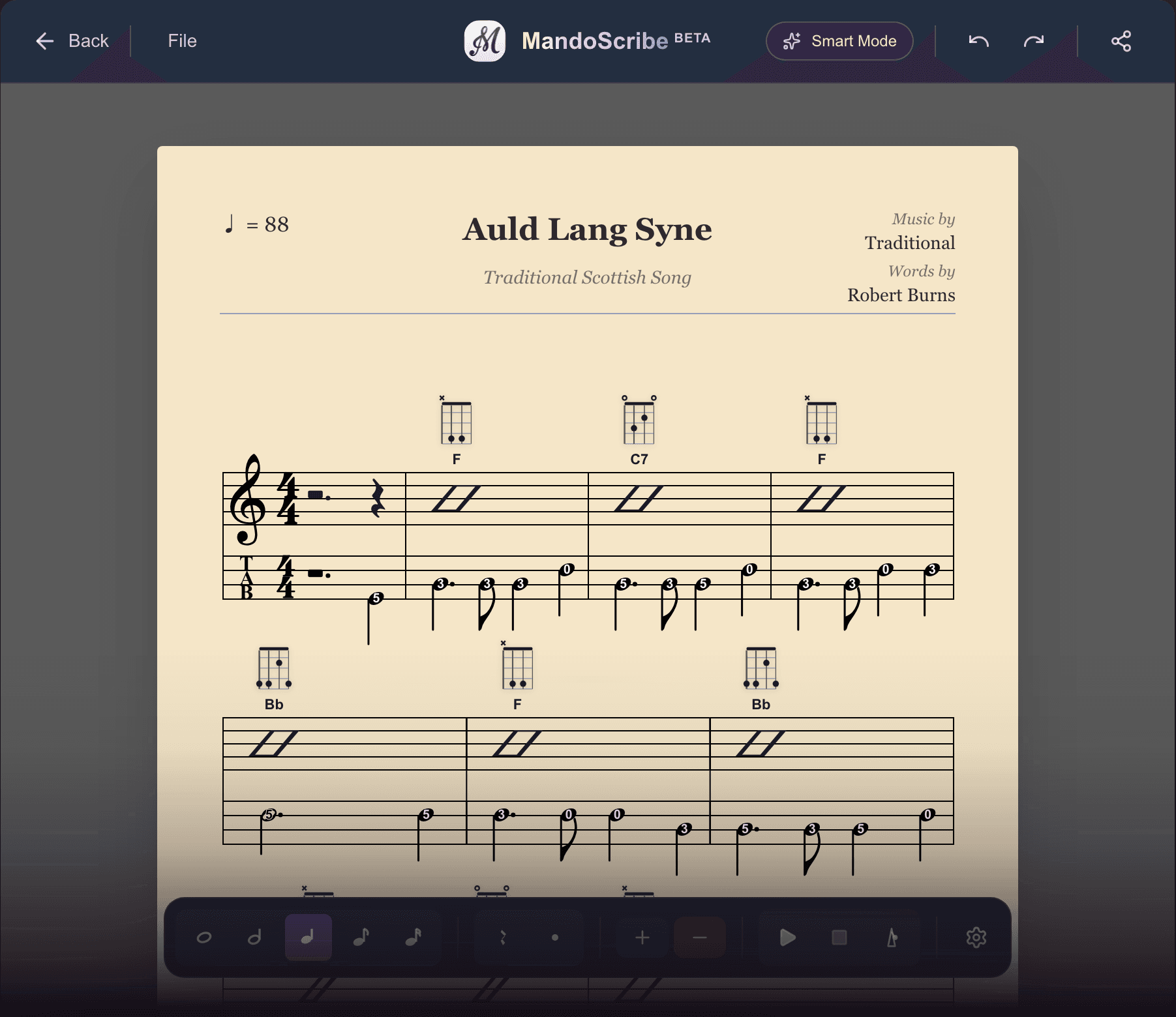 MandoScribe landing page mockup